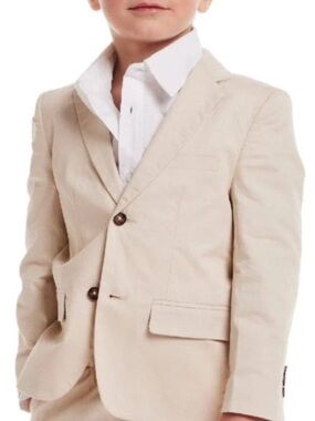 Andy & Evan Boys Beige Blazer